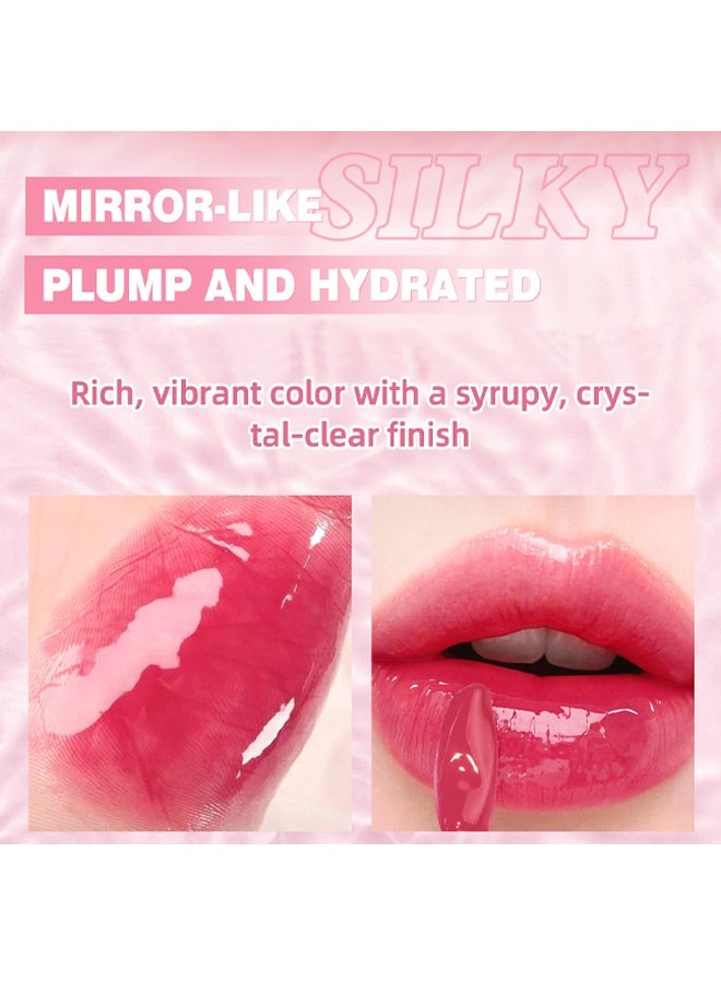 QiBest Colored lip oil 3g Hydrating and moisturizing light and shiny nourishing liquid lip balm lip gloss moisturizing lip cream 04# - Image 5